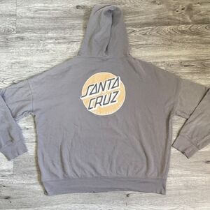 Santa Cruz Gray Sweatshirt with Orange Logo